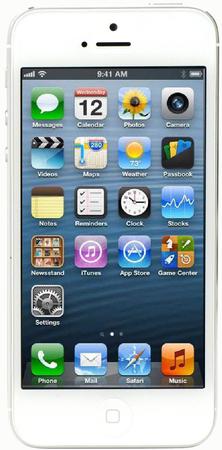 Смартфон Apple iPhone 5 64Gb White & Silver - Иркутск