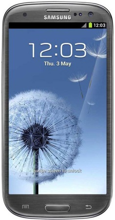 Смартфон Samsung Galaxy S3 GT-I9300 16Gb Titanium grey - Иркутск
